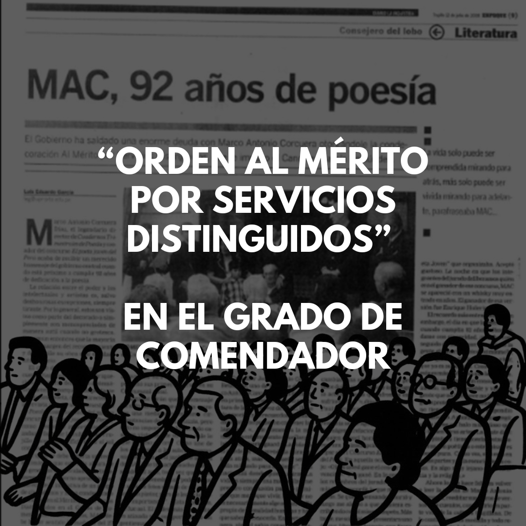 &ldquo;Orden al m&eacute;rito por servicios distinguidos&rdquo; en el Grado de Comendador